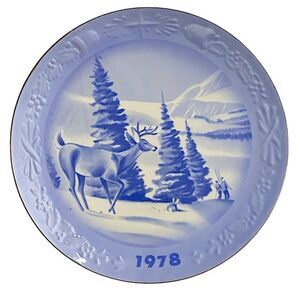 Vintage Collector Plate Christmas Collection 1978 No 2 Spencer Gifts